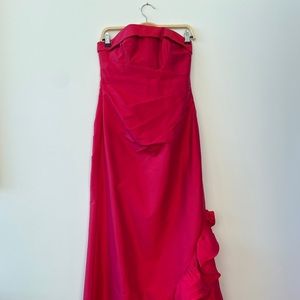 Red Silk Gown XS